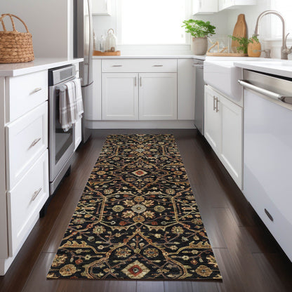 Machine Washable Indoor/ Outdoor Traditional Persian Chantille Rug