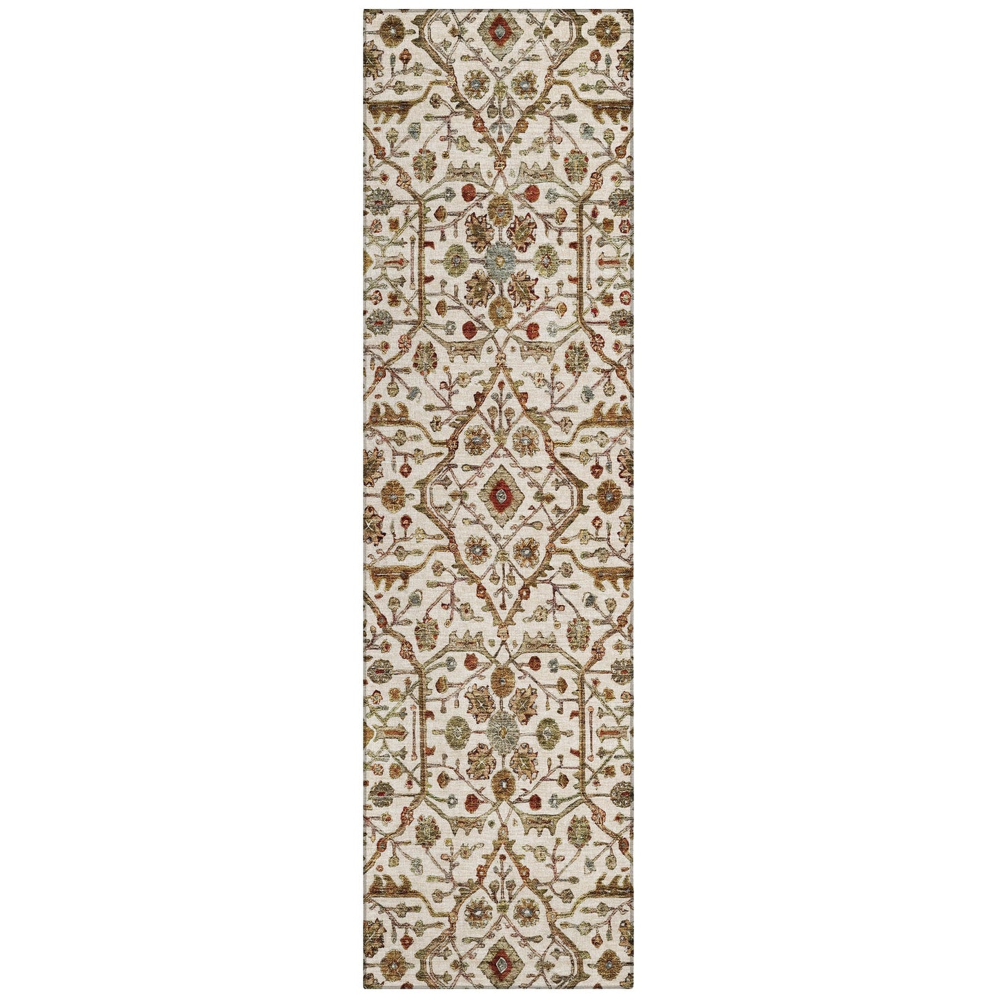 Machine Washable Indoor/ Outdoor Traditional Persian Chantille Rug