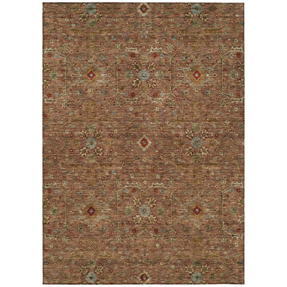 Machine Washable Indoor/ Outdoor Traditional Persian Chantille Rug