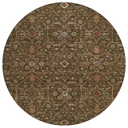 Machine Washable Indoor/ Outdoor Traditional Persian Chantille Rug