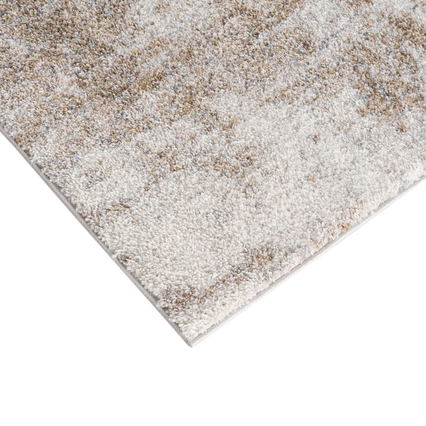 Madison Park Alexandria Grey/ Cream Cozy Shag Abstract Area Rug