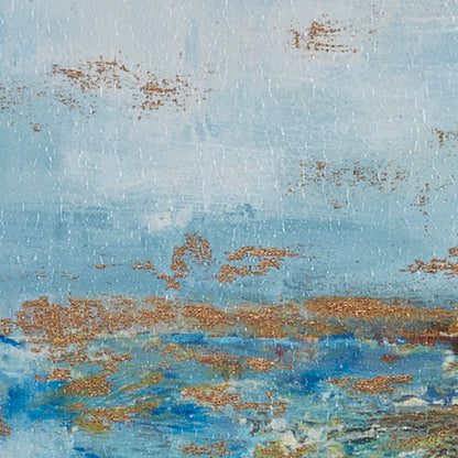 Ensemble de 5 toiles encadrées pour mur, Madison Park, Blue Horizon