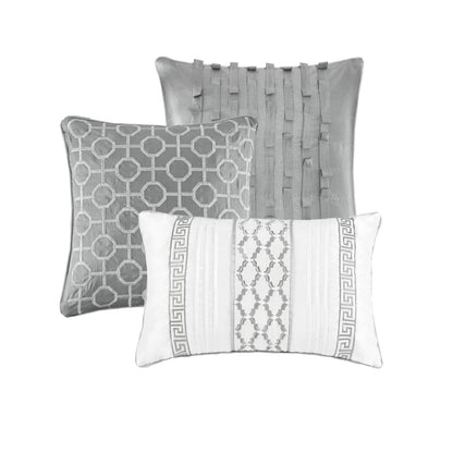 Ensemble de couette Christian à motifs géométriques en jacquard de Madison Park, 7 pièces
