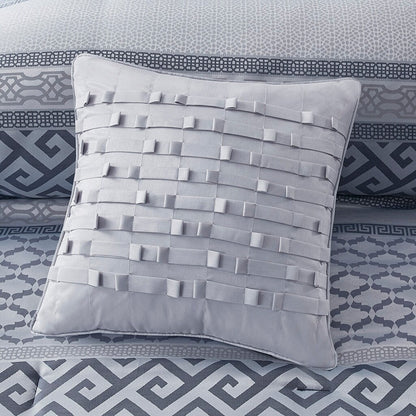 Ensemble de couette Christian à motifs géométriques en jacquard de Madison Park, 7 pièces