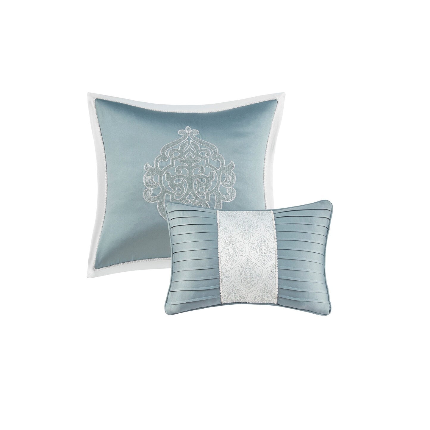 Ensemble de couette et oreillers Madison Park Dillon en jacquard, 8 pièces