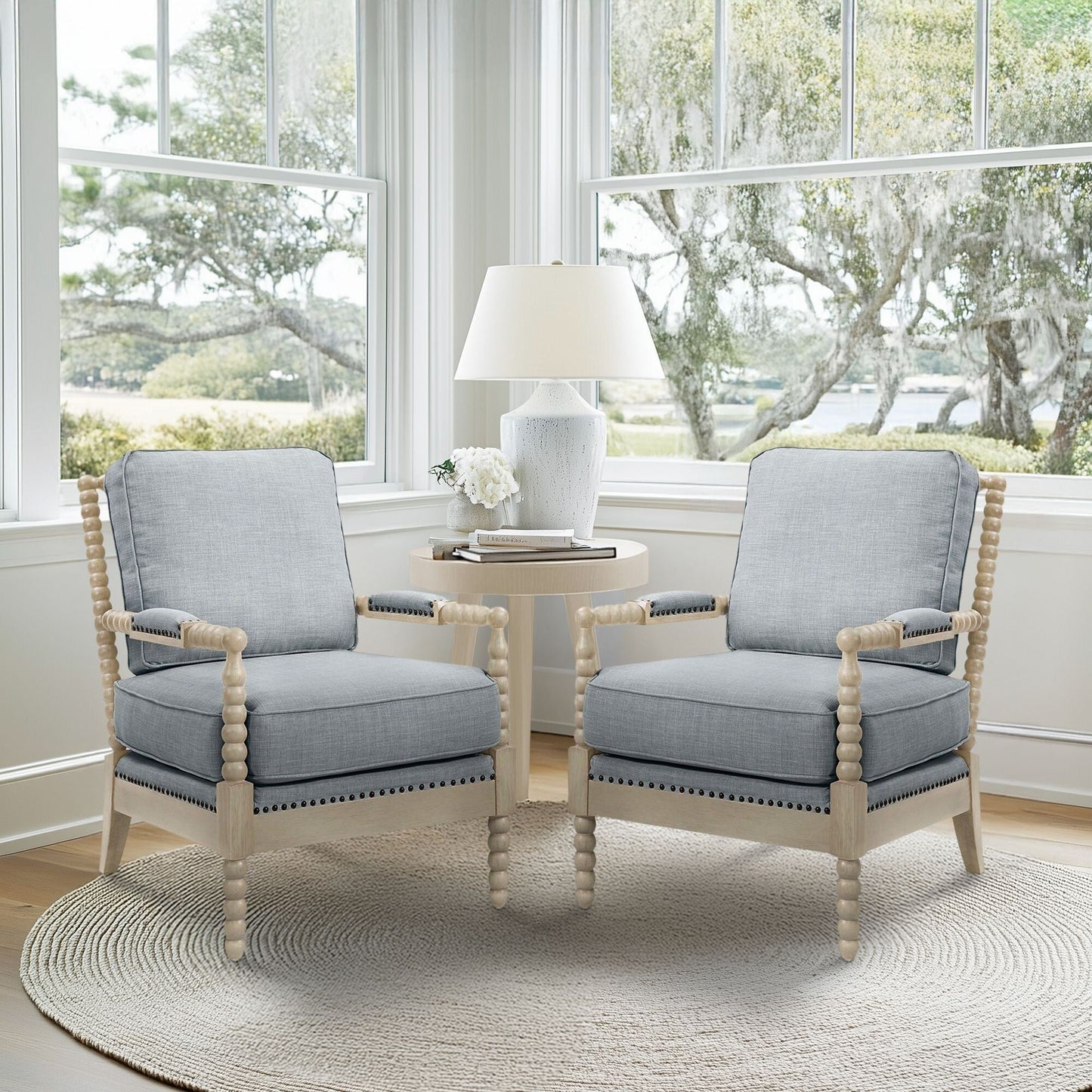 Fauteuil à cadre en bois tourné Donohue de Madison Park