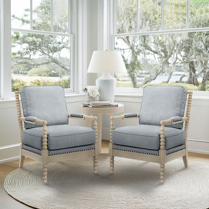 Fauteuil à cadre en bois tourné Donohue de Madison Park