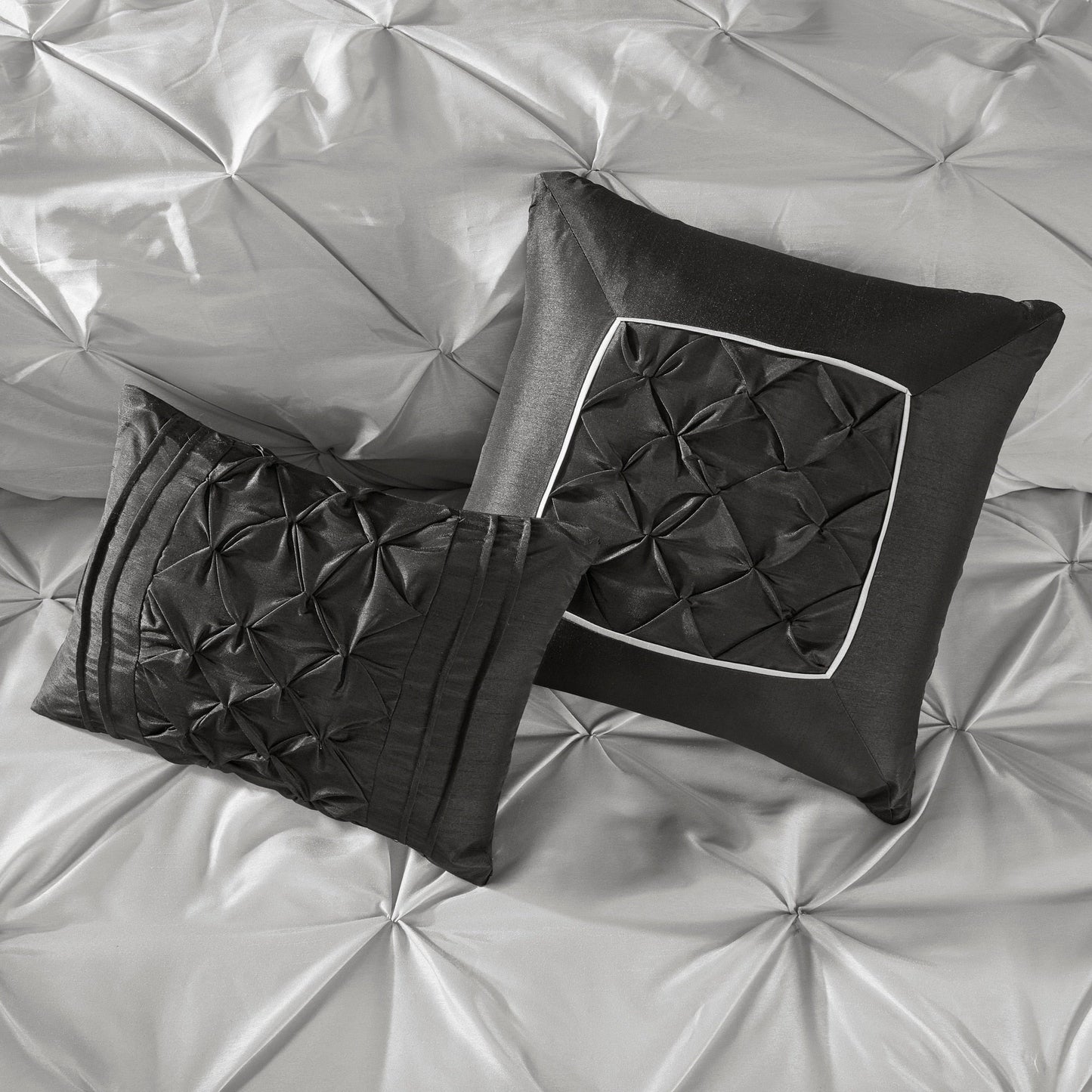 Madison Park Essentials Loretta, ensemble de 24 pièces pour chambre à coucher avec panneaux de fenêtre et ensemble de draps