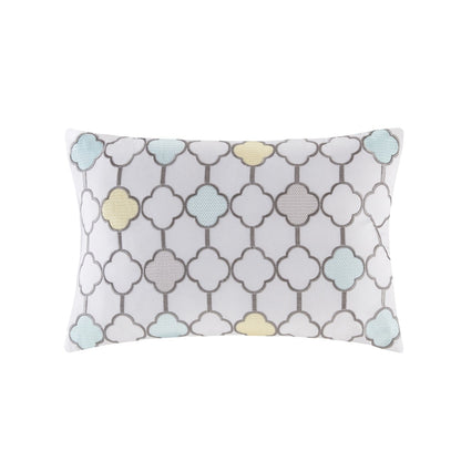 Madison Park Essentials Pelham Bay Yellow/Aqua 9 Piece Comforter Set with Cotton Bed Sheets