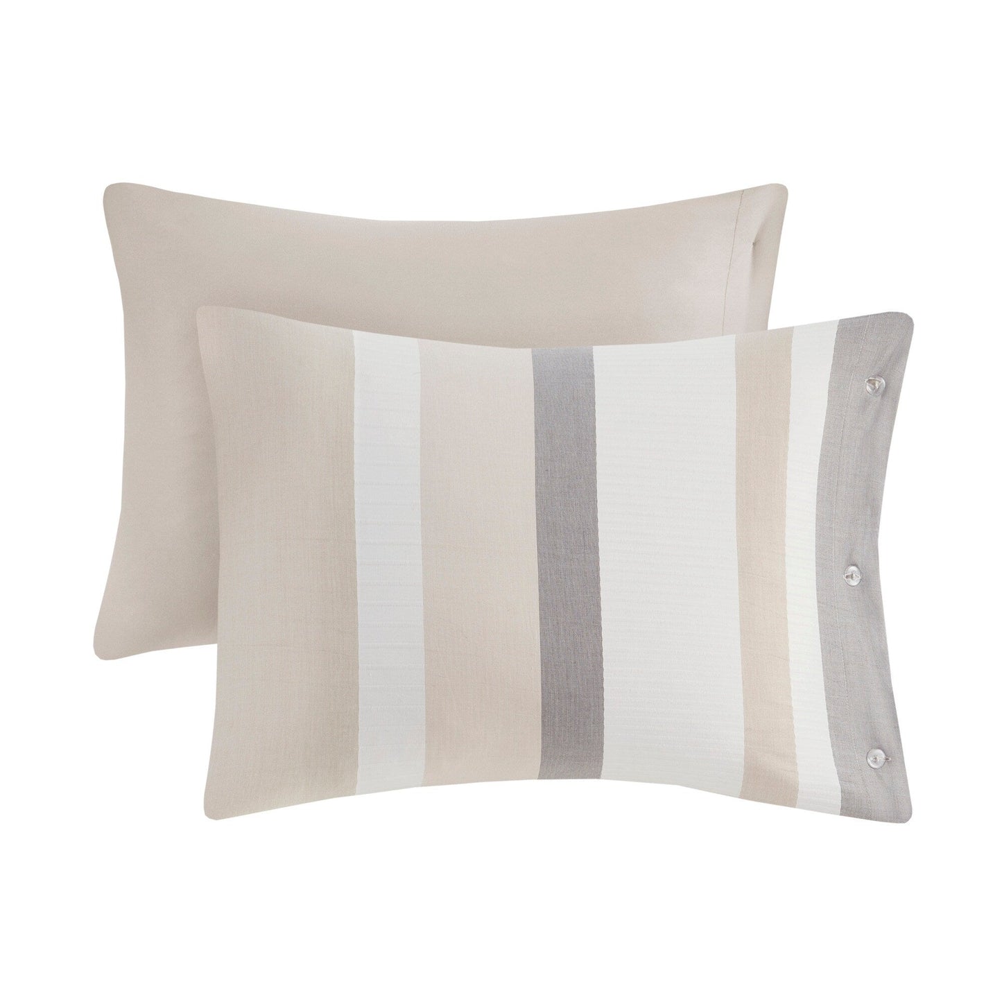 Madison Park Levi Blue/ Natural 5 Piece Jacquard Comforter Set