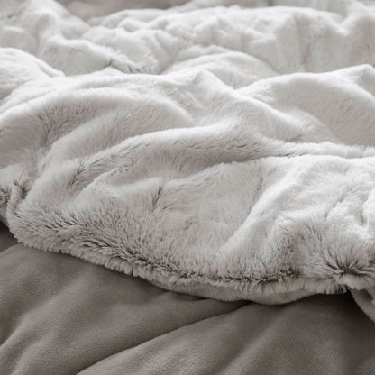 Madison Park Margot Back Print Long Fur Comforter Set