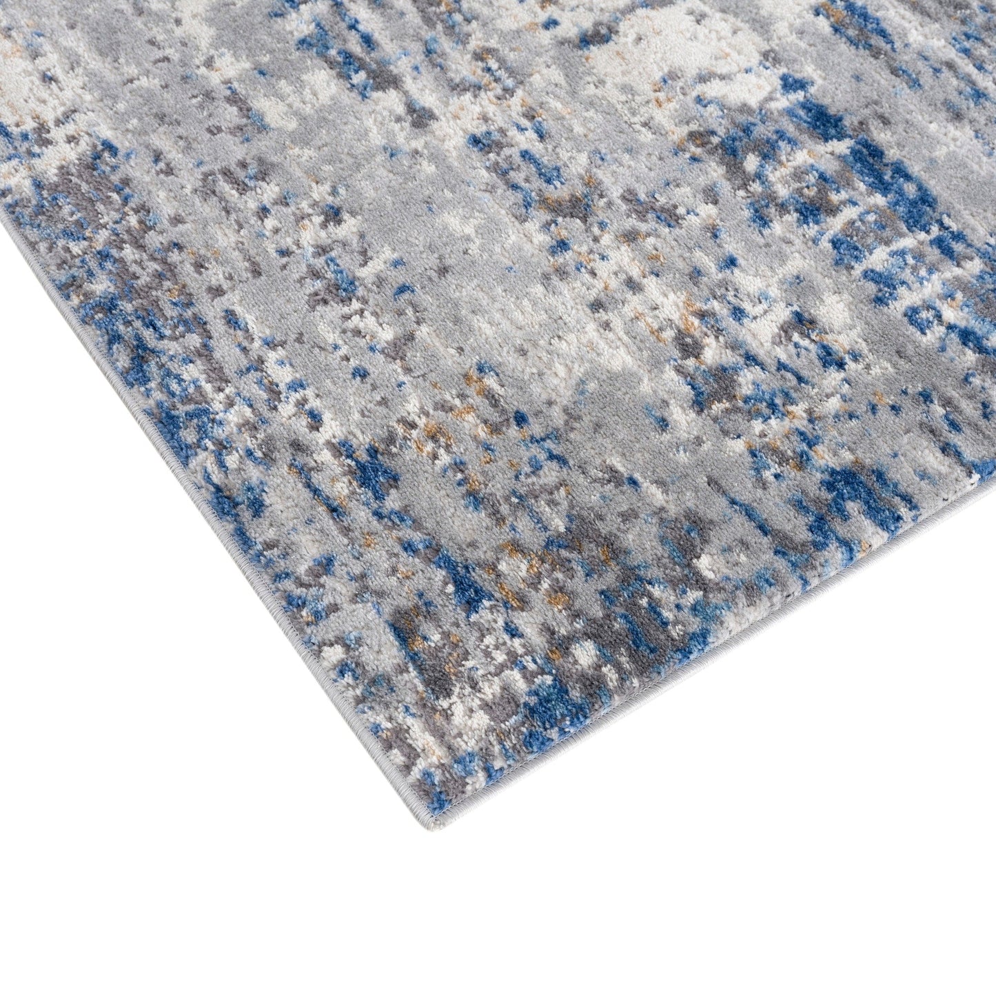 Madison Park Marie Blue/ Cream Abstract Area Rug