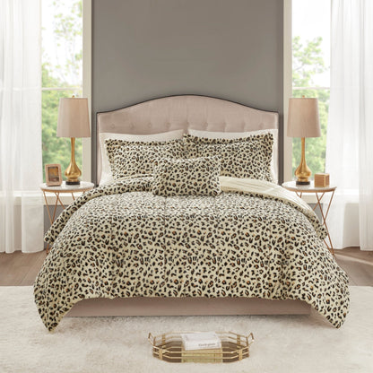 Madison Park Marselle Faux Fur Comforter Set