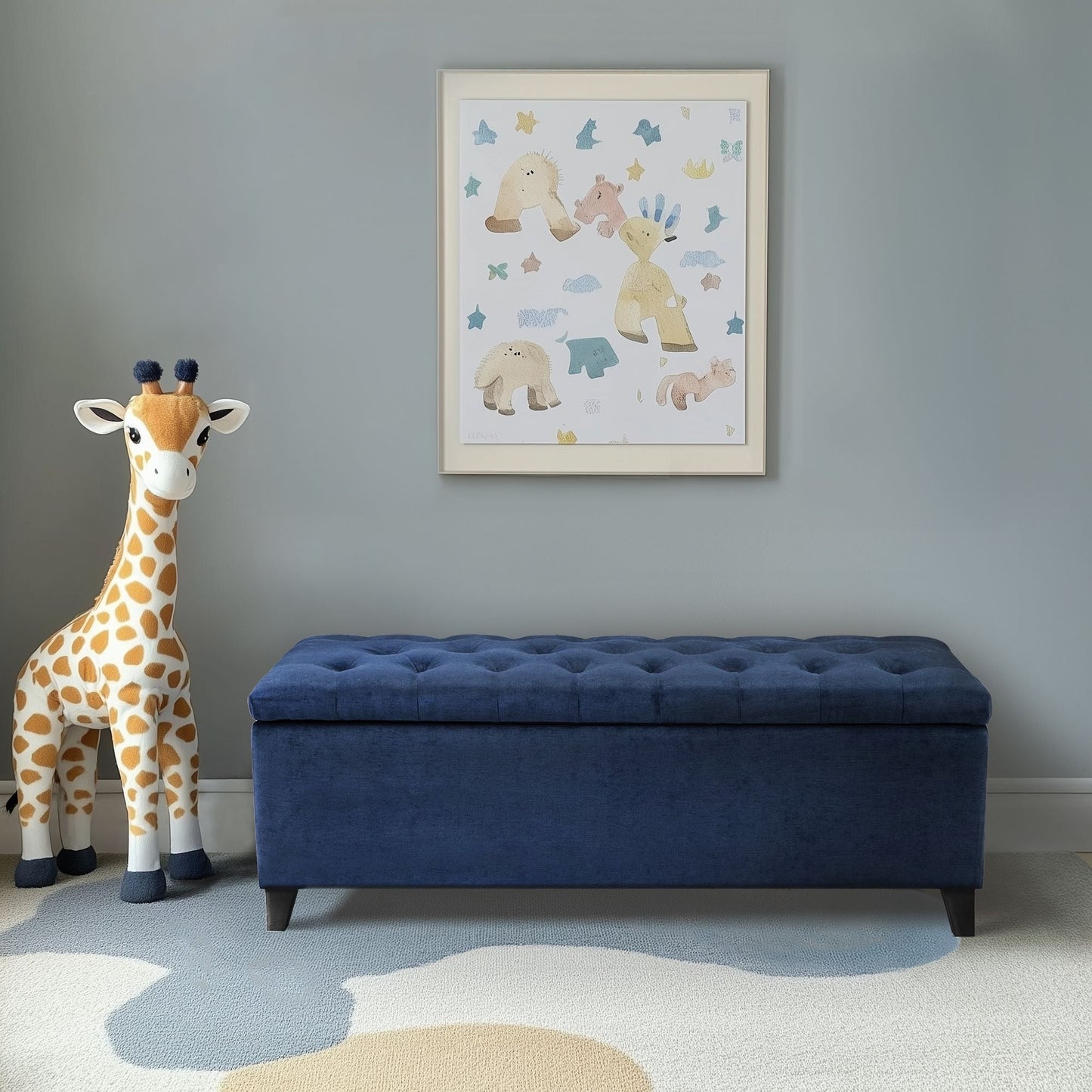 Banc de rangement capitonné et rembourré Madison Park Sasha