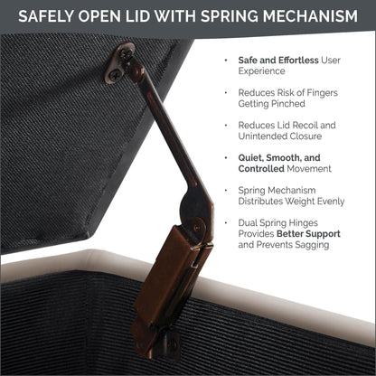 Banc de rangement capitonné et rembourré Madison Park Sasha