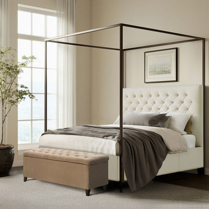 Banc de rangement capitonné et rembourré Madison Park Sasha