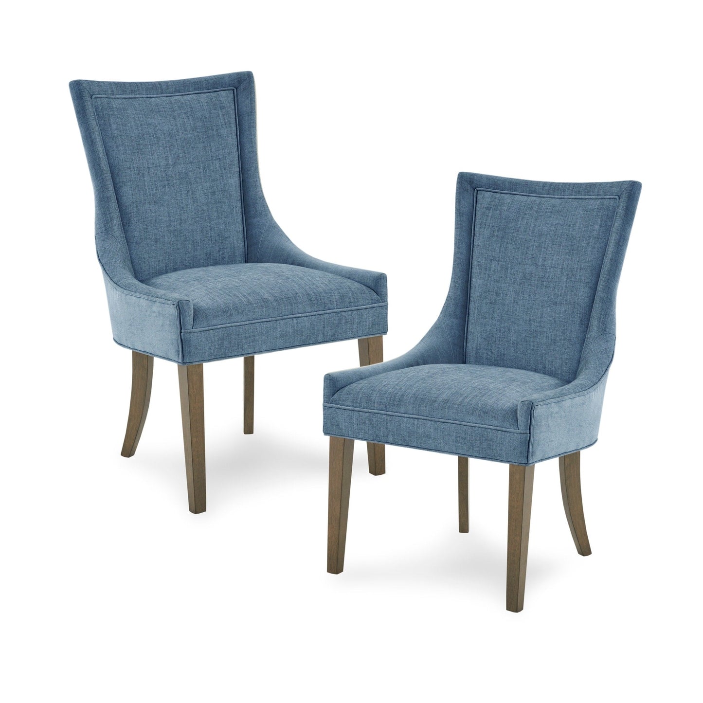 Madison Park Signature Ultra Fauteuils de salle à manger capitonnés avec pieds en bois (lot de 2) - N/A