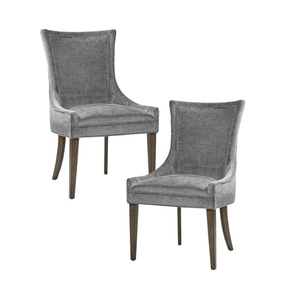Madison Park Signature Ultra Fauteuils de salle à manger capitonnés avec pieds en bois (lot de 2) - N/A