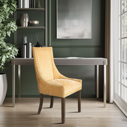 Madison Park Signature Ultra Fauteuils de salle à manger capitonnés avec pieds en bois (lot de 2) - N/A