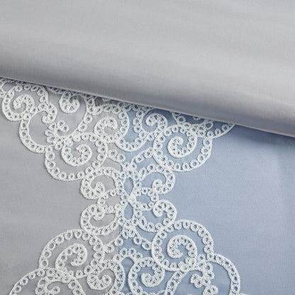 Madison Park Vera 8 Piece Embroidered Microfiber Comforter Set