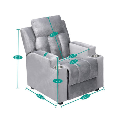 Magic Seats pour Super-héros et Princesses, Fauteuil Reclinable Super Deluxe pour Enfants avec Repose-Pieds, Repose-Tête et 2 Porte-Gobelets