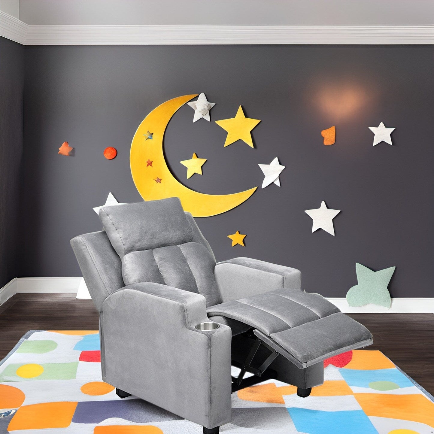 Magic Seats pour Super-héros et Princesses, Fauteuil Reclinable Super Deluxe pour Enfants avec Repose-Pieds, Repose-Tête et 2 Porte-Gobelets