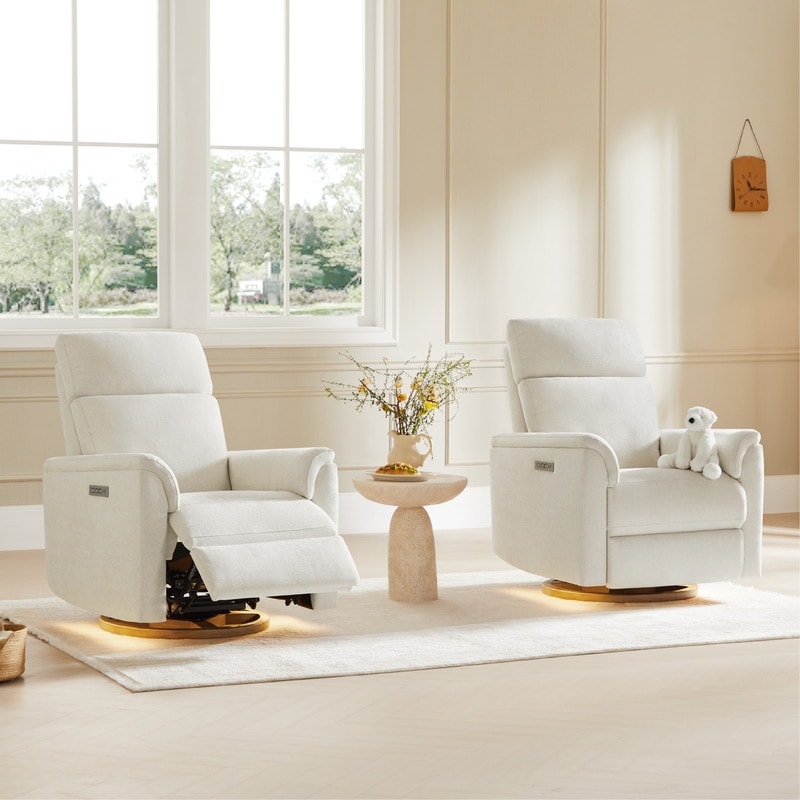 Fauteuil pivotant inclinable pour chambre d'enfant Maire Power avec veilleuse