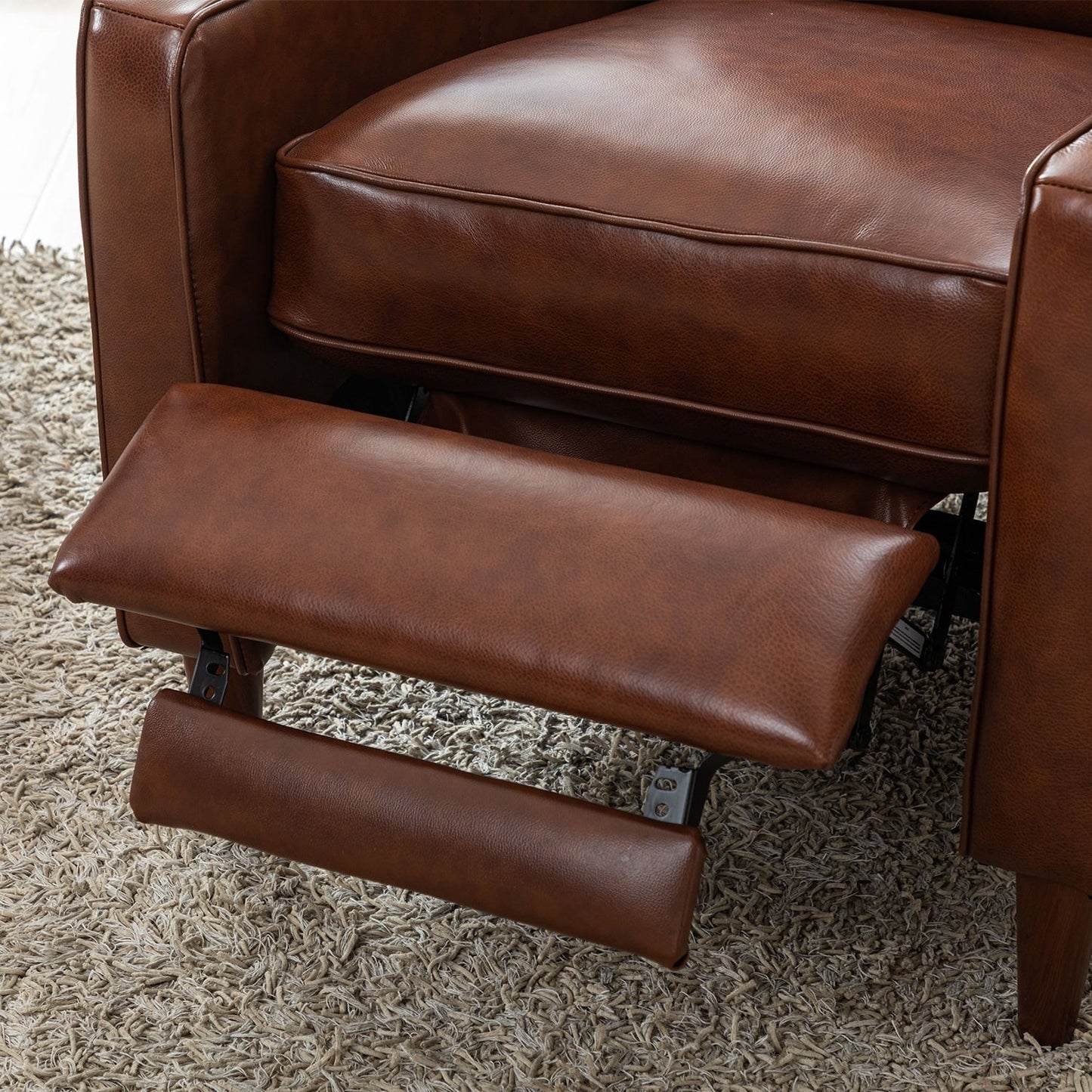 Fauteuil inclinable à bascule, fauteuil en tissu à bascule avec décorations à rivets, fauteuil d'appoint pour salon.