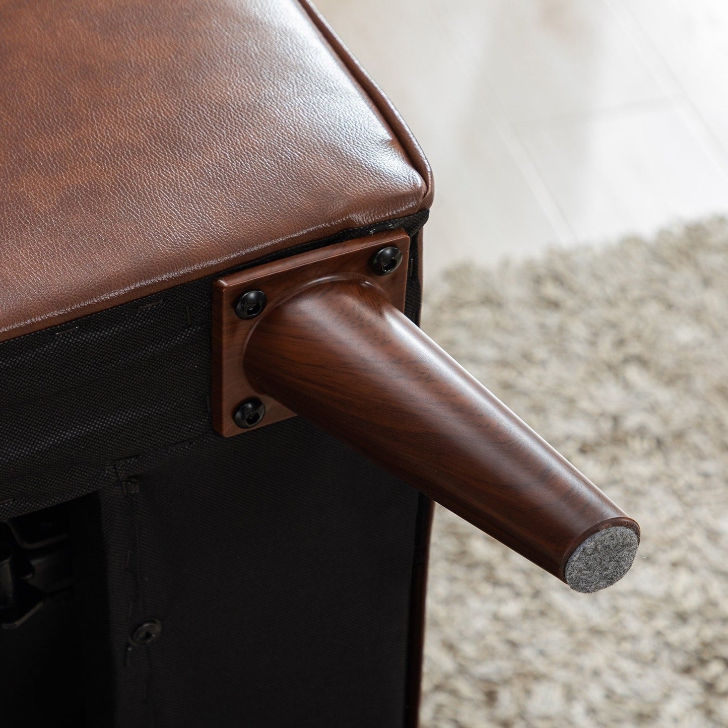 Fauteuil inclinable à bascule, fauteuil en tissu à bascule avec décorations à rivets, fauteuil d'appoint pour salon.