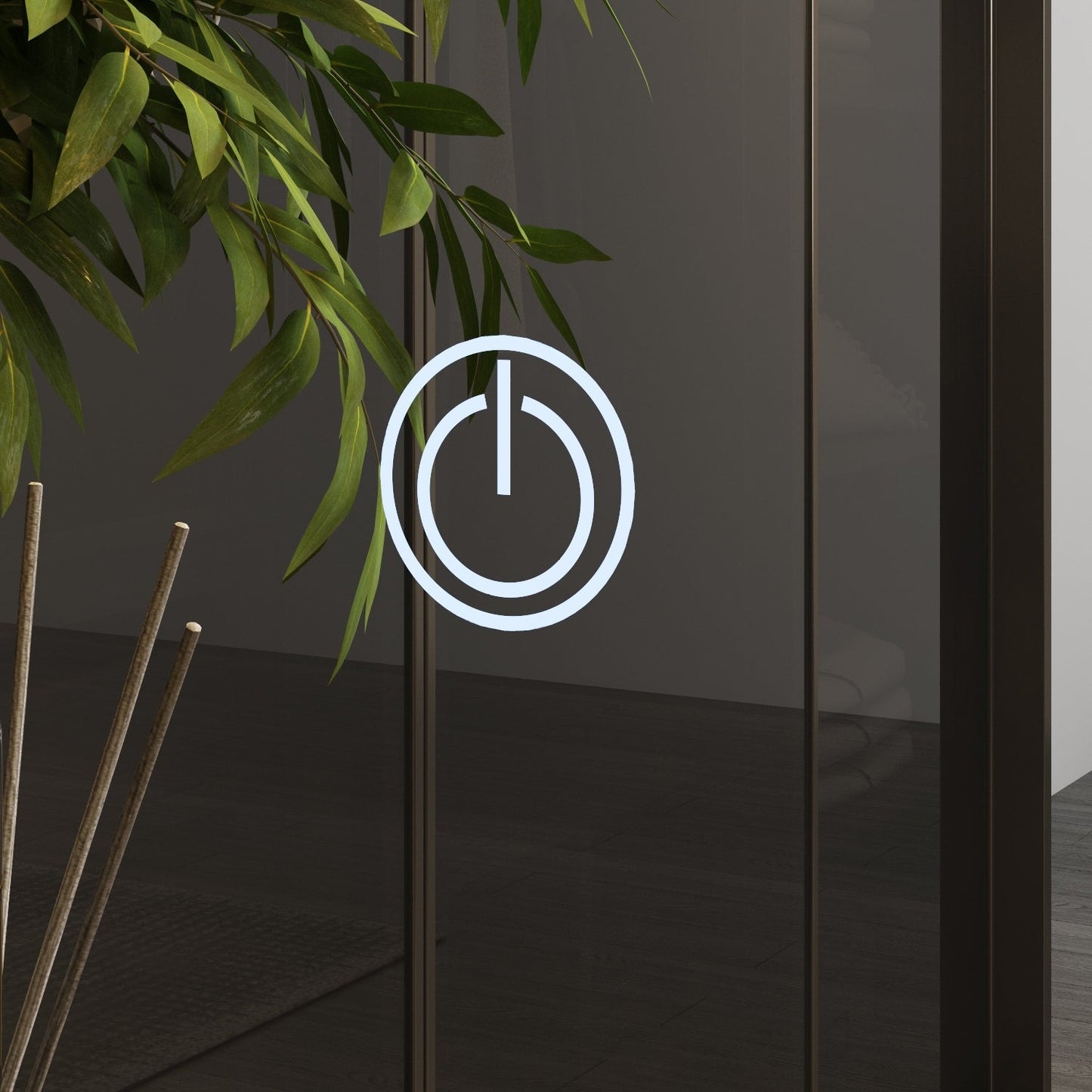 Ensemble de coiffeuse avec miroir à écran tactile et tabouret