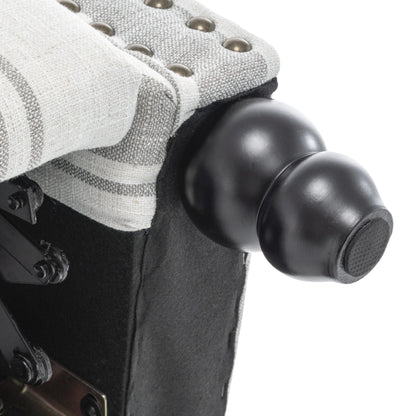 Fauteuils inclinables à commande manuelle avec garniture à clous décoratifs