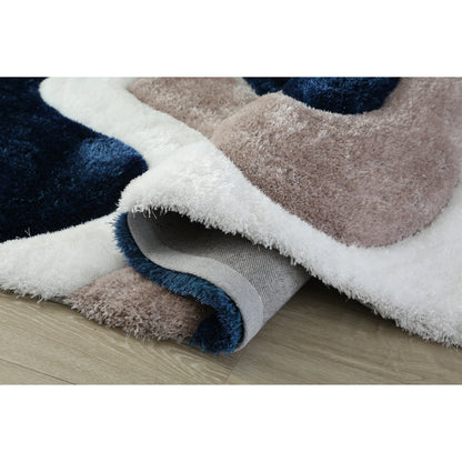 Tapis de sol abstrait à poils longs Mateos