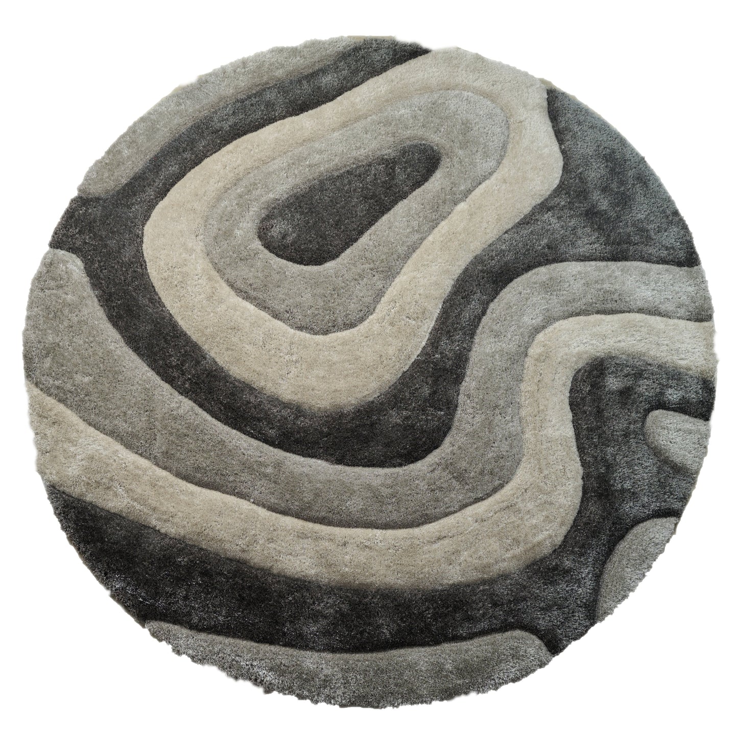 Tapis de sol abstrait à poils longs Mateos