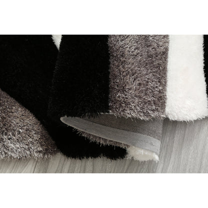 Tapis de sol abstrait à poils longs Mateos