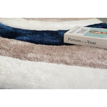 Tapis de sol abstrait à poils longs Mateos