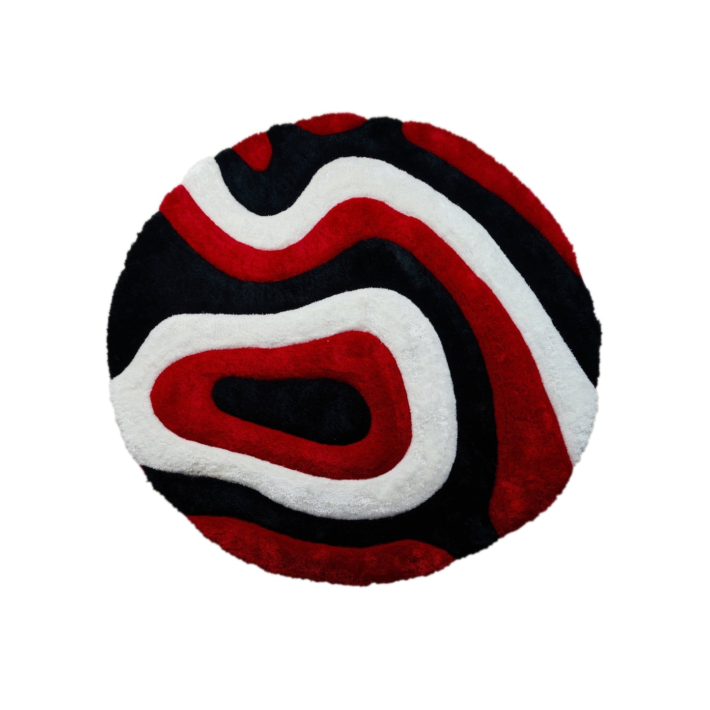 Tapis de sol abstrait à poils longs Mateos