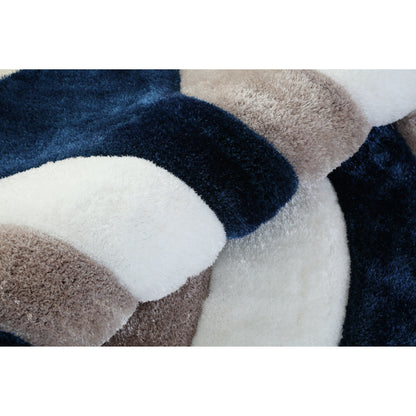 Tapis de sol abstrait à poils longs Mateos