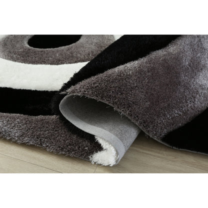 Tapis de sol abstrait à poils longs Mateos