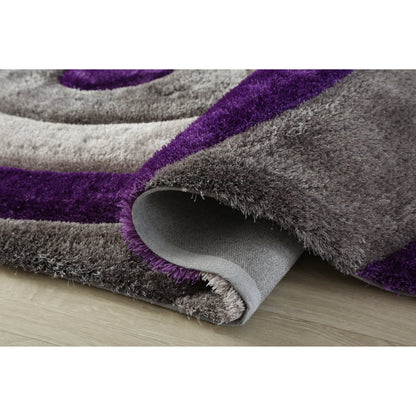 Tapis de sol abstrait à poils longs Mateos