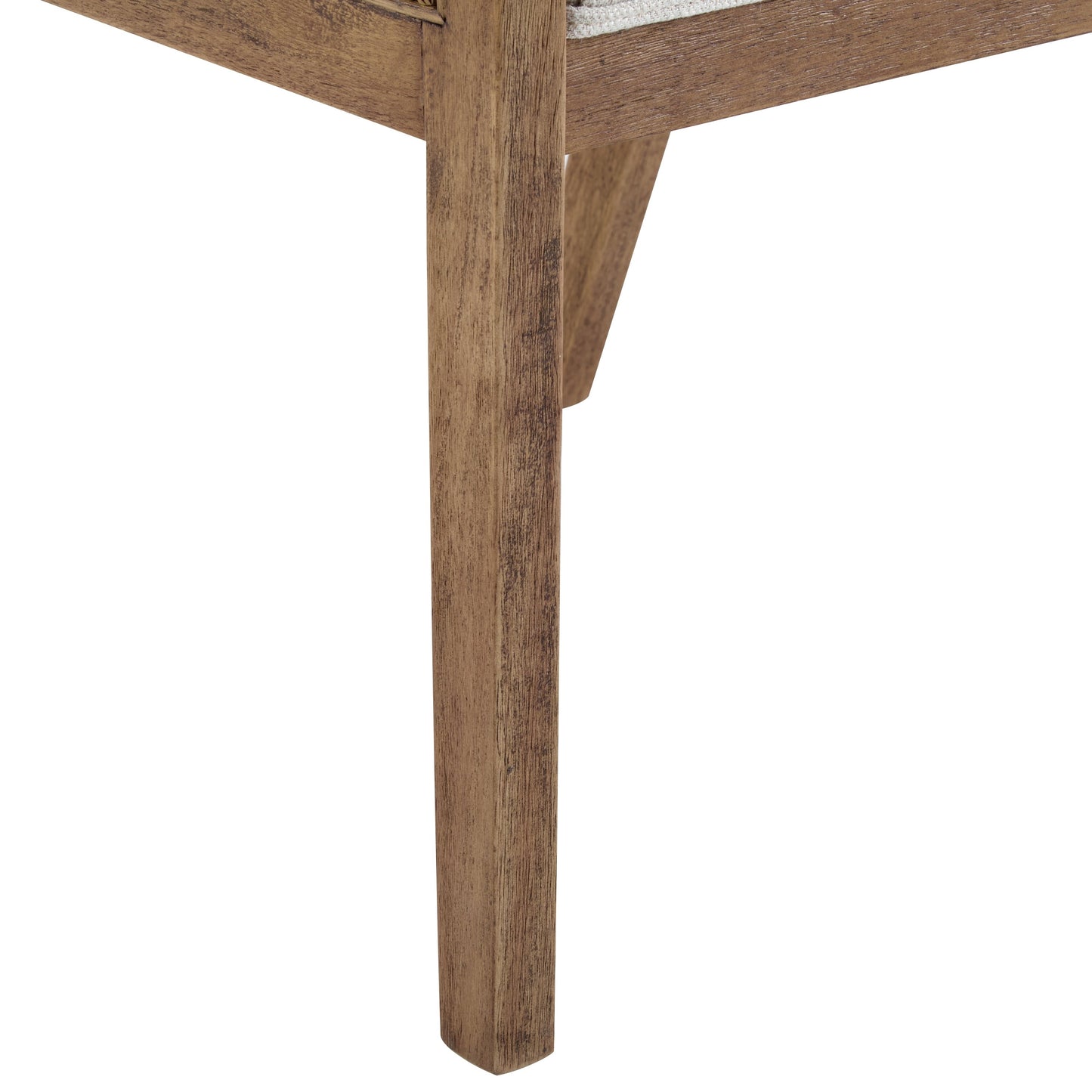 Chaises de salle à manger rembourrées en osier et bois Maurers (lot de 2) par Christopher Knight Home