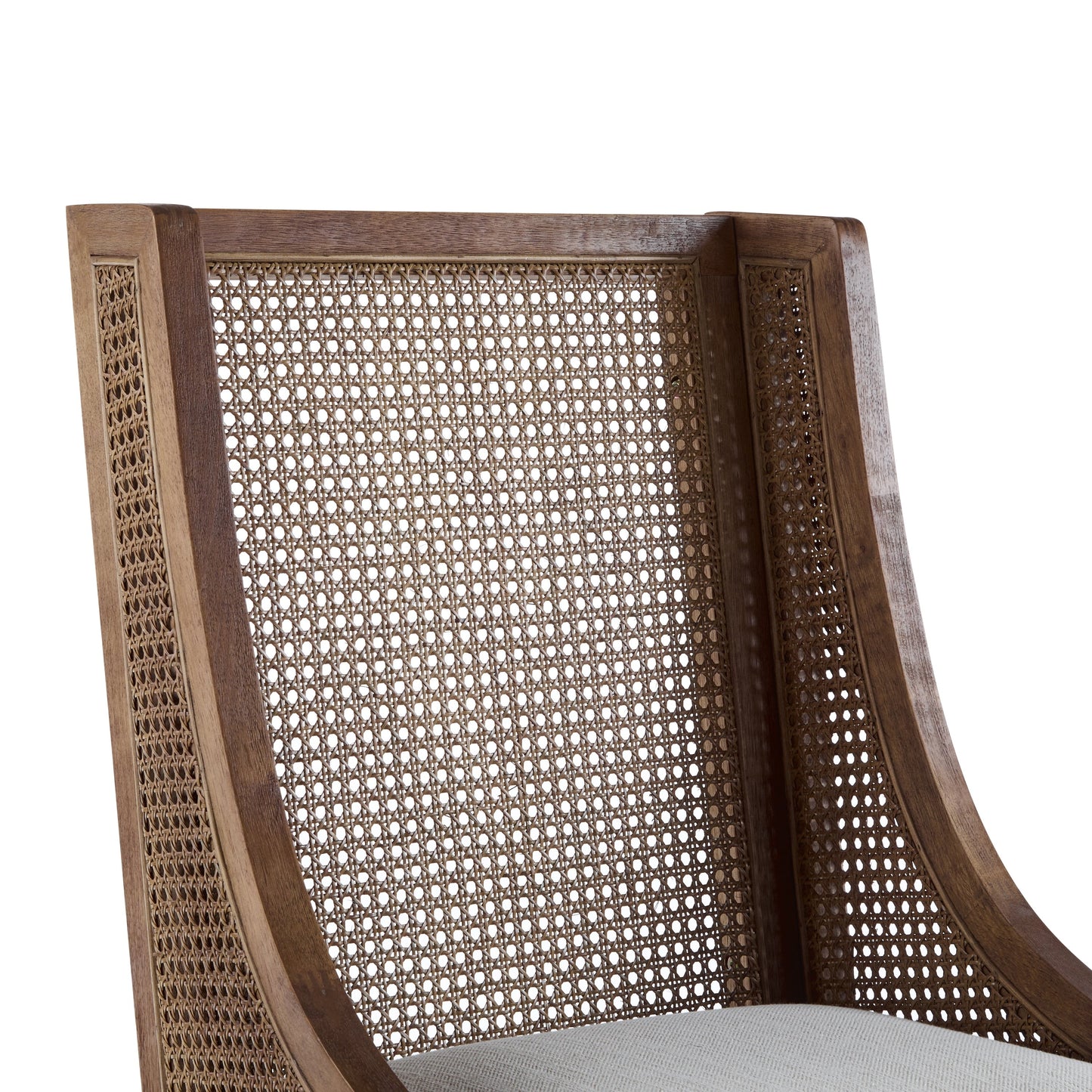 Chaises de salle à manger rembourrées en osier et bois Maurers (lot de 2) par Christopher Knight Home