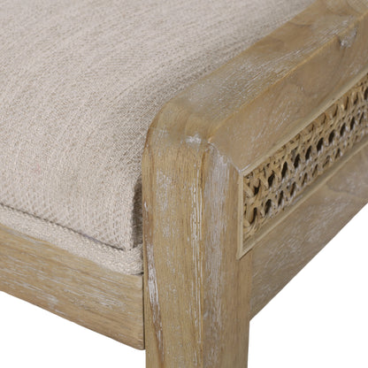 Chaises de salle à manger rembourrées en osier et bois Maurers (lot de 2) par Christopher Knight Home