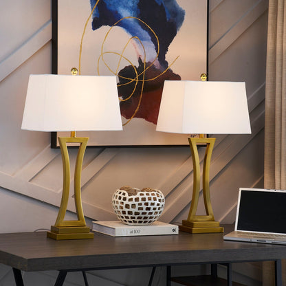 Maxax 30.75 Bedside Table Lamp Set (Set of 2)