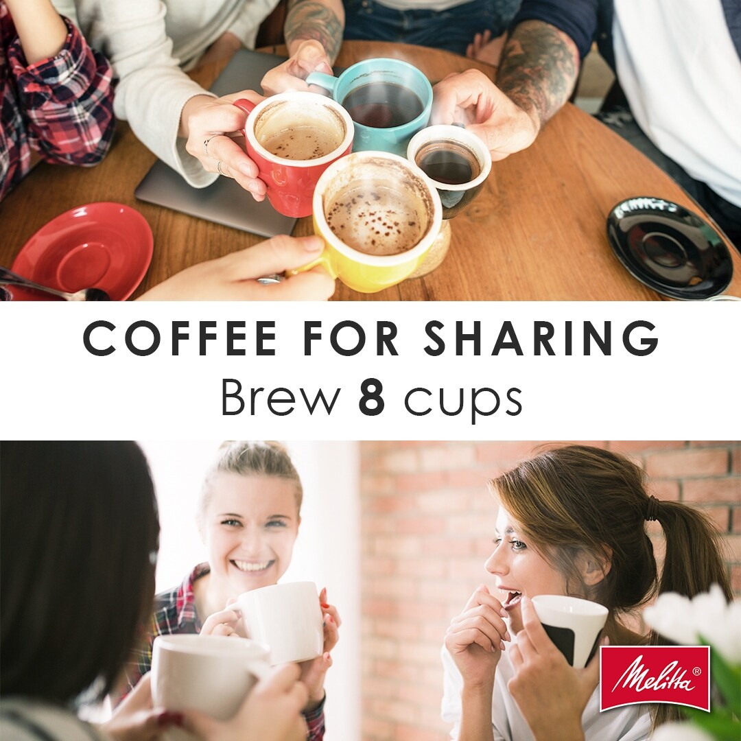 Machine à café goutte-à-goutte Melitta Aroma Tocco 8 tasses avec carafe isotherme et écran tactile