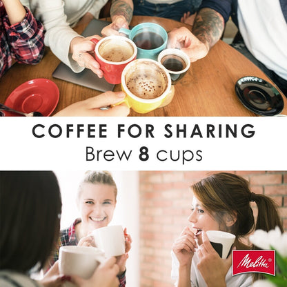 Machine à café goutte-à-goutte Melitta Aroma Tocco 8 tasses avec carafe isotherme et écran tactile