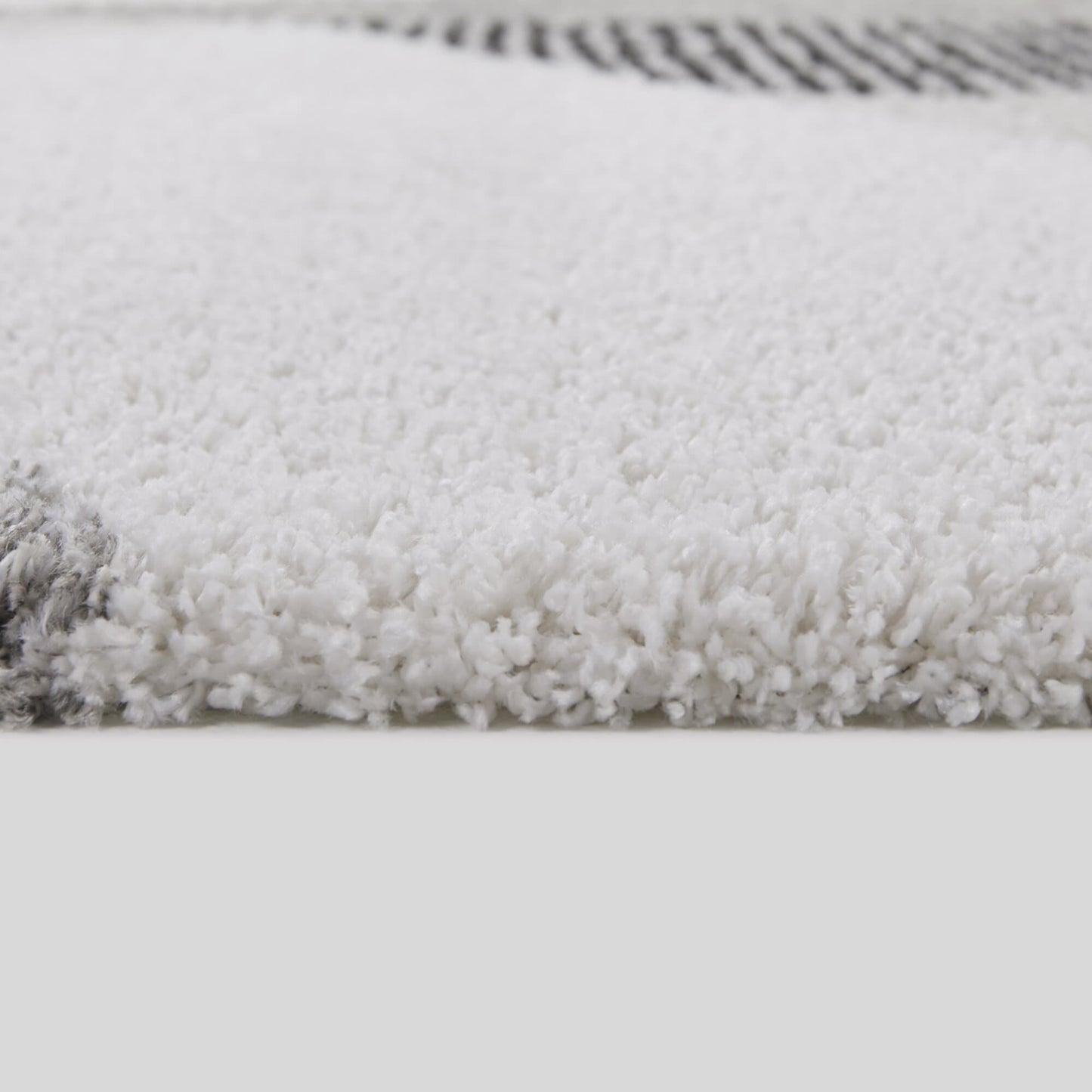 Merril Mid-century Modern Color Block Shag Area Rug