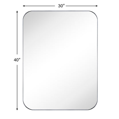 TEHOME Mid-Century Modern Chic Metal Rounded Wall Mirrors