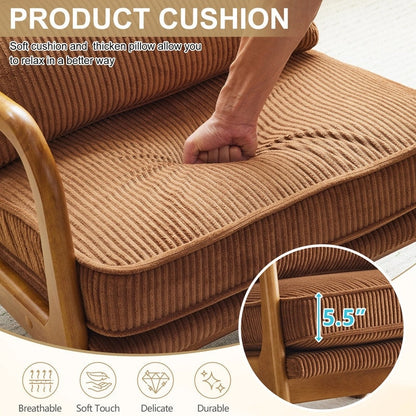 Fauteuil d'appoint capitonné de style moderne du milieu du siècle