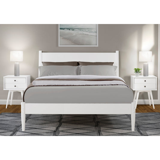 Lit à panneaux de style milieu de siècle