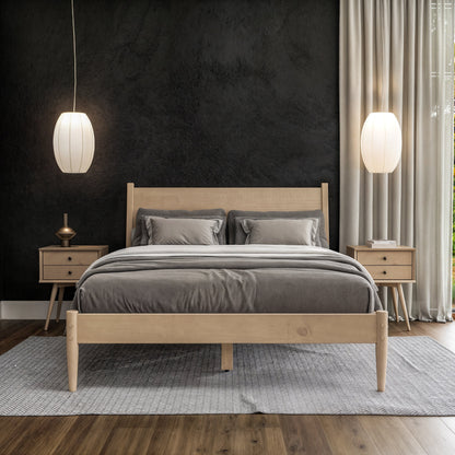 Lit à panneaux de style milieu de siècle